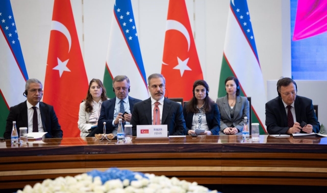 Fidan, Yerlikaya ve Kalın, Özbekistan Dışişleri Bakanı Saidov ile görüştü