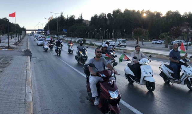 Filistin'e destek konvoyu düzenlendi