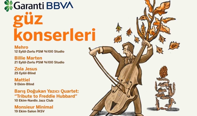 Garanti BBVA Güz Konserleri Eylül'de başlıyor