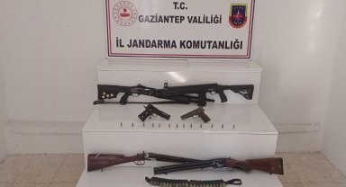 Gaziantep'te 19 adet ruhsatsız silah ele geçirildi