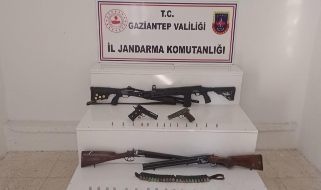 Gaziantep'te 19 adet ruhsatsız silah ele geçirildi