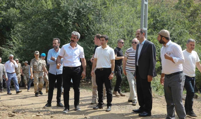 Genç Kaymakamı, köy sakinleriyle bir araya geldi