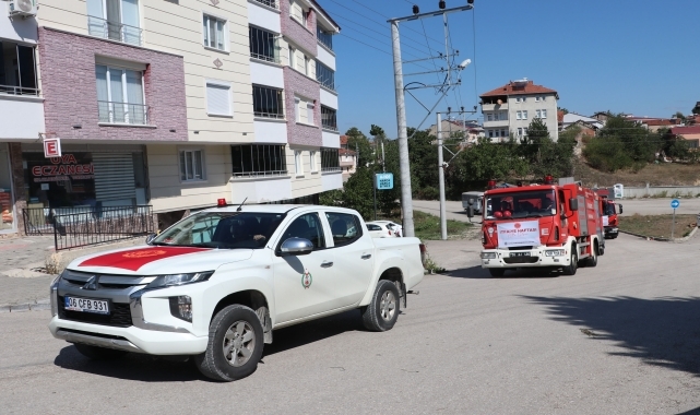 Havza'da İtfaiye Haftası dolayısıyla konvoy düzenlendi