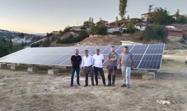 Hisarcık Kutluhallar köyünde GES tesisi faaliyete geçti