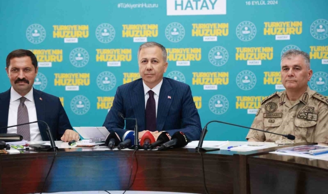 İçişleri Bakanı Yerlikaya: "2025 yılı sonuna kadar Hatay'da 139 bin konutun tamamlanarak hak sahiplerine teslim edilmesi hedefleniyor"