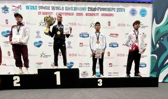 İlkadımlı sporcu kick boksta dünya 3'üncüsü oldu