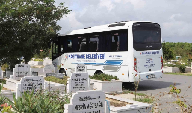 Kağıthane Belediyesi'nden mezarlıklara ücretsiz ulaşım