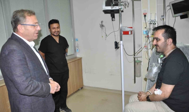 Kars'ta yangında dumandan etkilenenler tedavi altına alındı