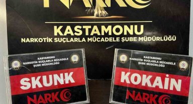 Kastamonu'da uyuşturucuyla yakalanan iki şahıs gözaltına alındı