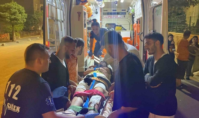 Keşan'da motosiklet ile otomobilin çarpıştığı kazada 2 kişi yaralandı