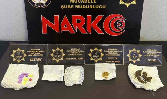 Kırıkkale'de üzerinde uyuşturucu bulunduran şahıs, polise yakalandı