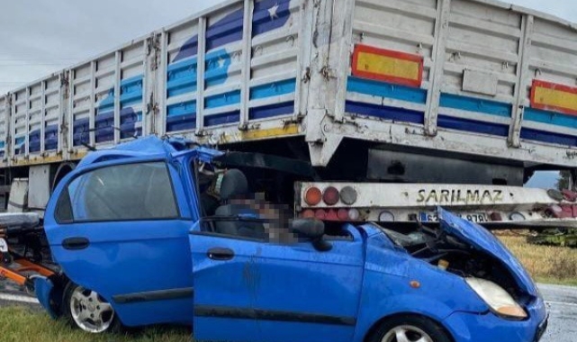Kırklareli'de tır ile otomobil çarpıştı: 1 ölü