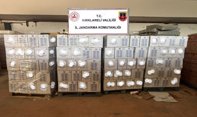 Kırklareli'nde 23 ton 500 litre sahte temizlik malzemesi ele geçirildi