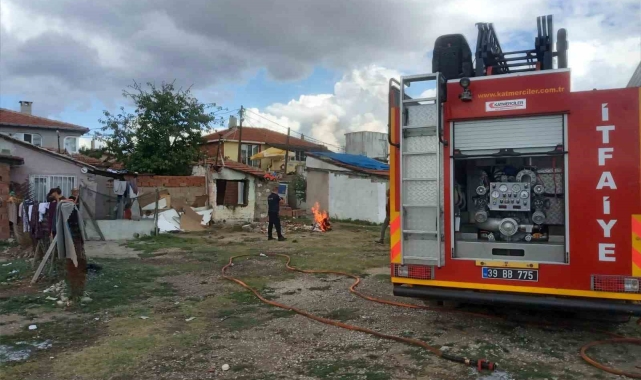 Kırklareli'nde ev yangını