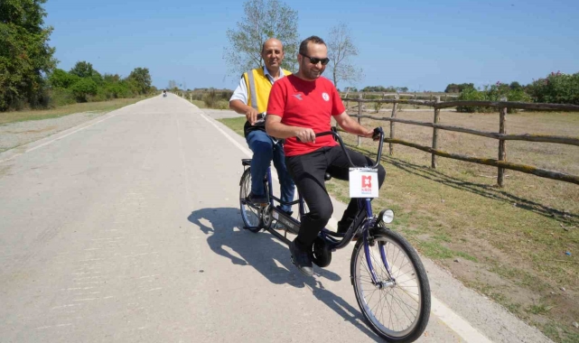 Kızılırmak Deltası'nda artık engelliler de pedal çevirebilecek