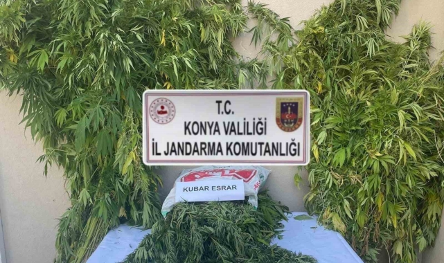 Konya'da jandarmadan uyuşturucu operasyonu: 2 gözaltı
