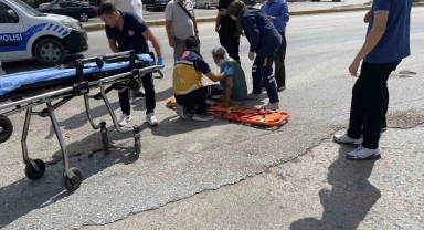 Konya'da kamyonet yayaya çarptı