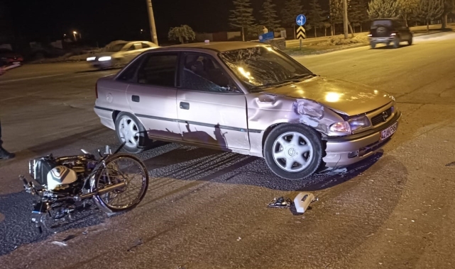 Konya'da otomobil ile motosiklet çarpıştı: 2 yaralı
