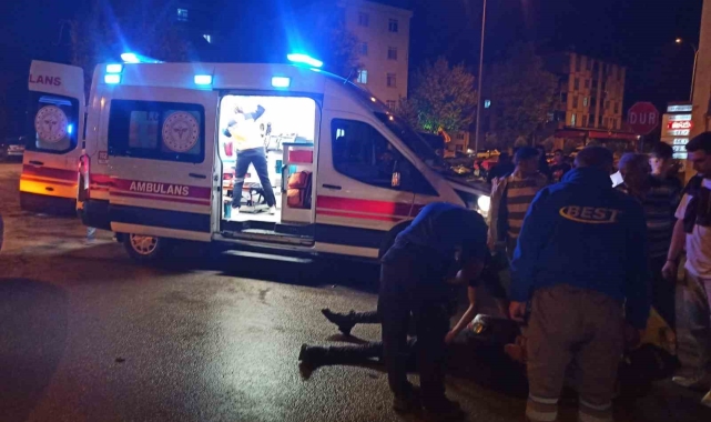 Konya'da otomobil motosiklete çarptı: 1 yaralı