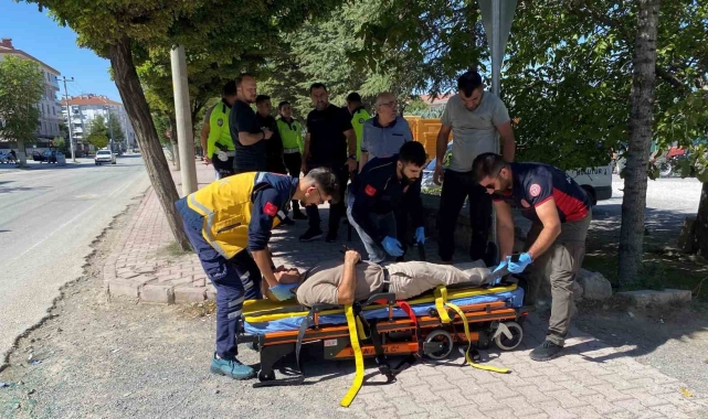 Konya'da otomobiller çarpıştı: 1 yaralı