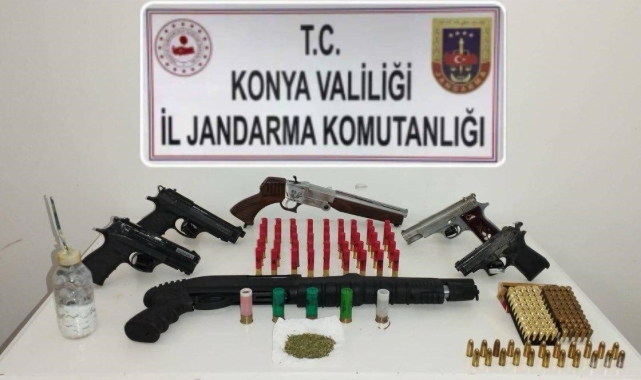 Konya'da silah kaçakçılarına operasyon: 1 gözaltı