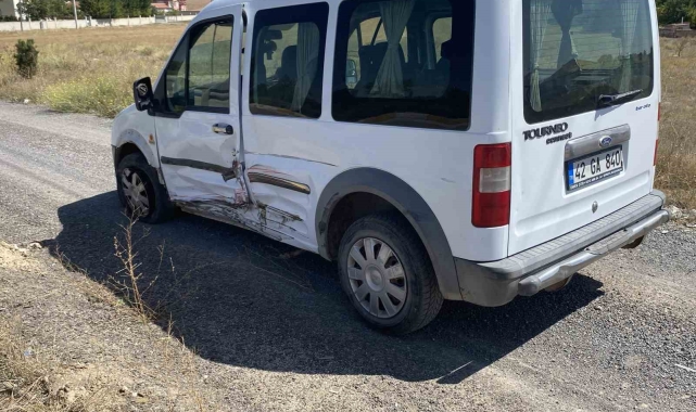 Konya'da trafik kazası: 2 yaralı