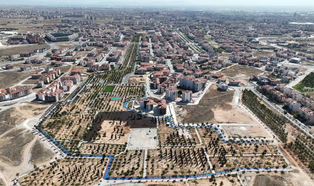 Konya'nın en uzun bisiklet ve yürüyüş yolu Yelda Park'ta