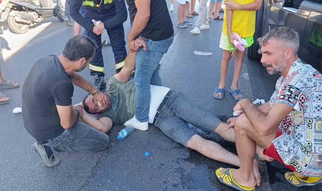 Krize giren tır sürücüsünün kaza yapma anı güvenlik kamerasında