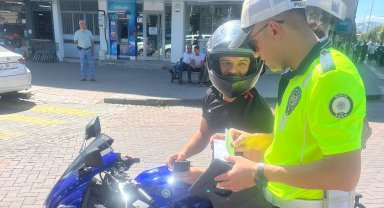 Kula'da motosikletlere özel denetim; 65 bin TL ceza yazıldı