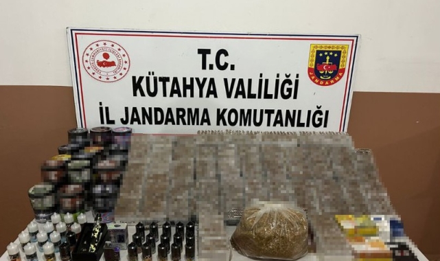 Kütahya'da jandarmadan kaçak sigara operasyonu