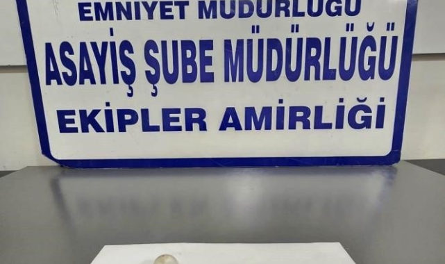 Kütahya'da uyuşturucuyla yakalanan şüpheli gözaltına alındı