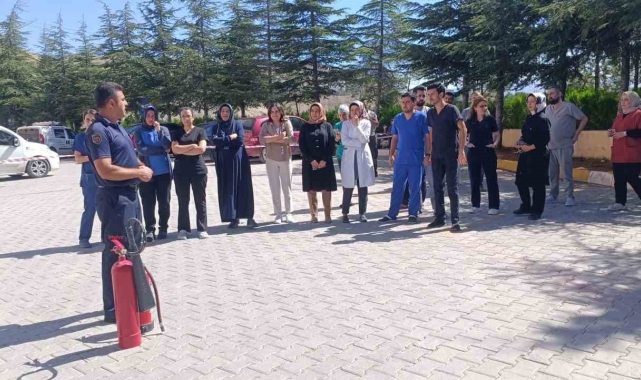Malatya'da yangın söndürme tatbikatı yapıldı