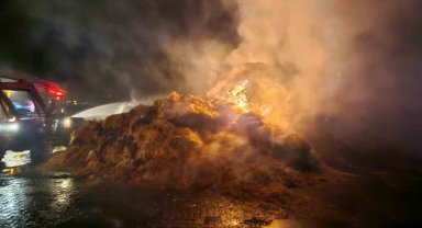 Malatya'daki samanlık yangını korkuttu