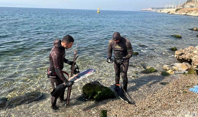 Marmara'da 2 dalgıç, 320 kilogram orkinos avladı