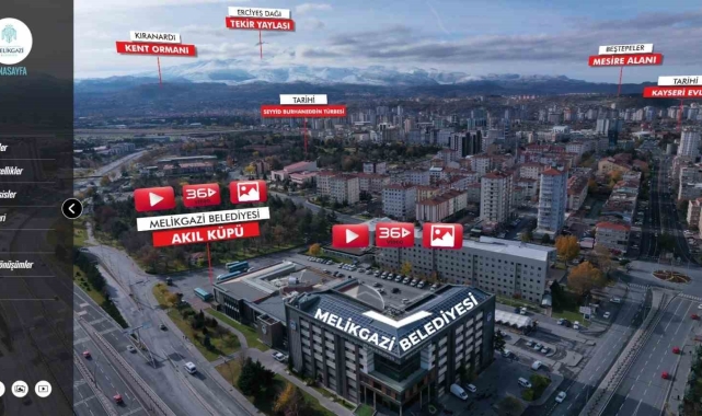 "Melikgazi 360" ile Melikgazi'yi keşfetmek çok kolay