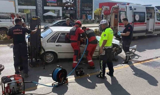 Menteşe'de yaralamalı kaza