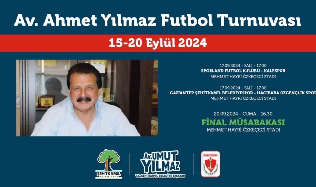 Merhum Av. Ahmet Yılmaz adına anlamlı futbol turnuvası