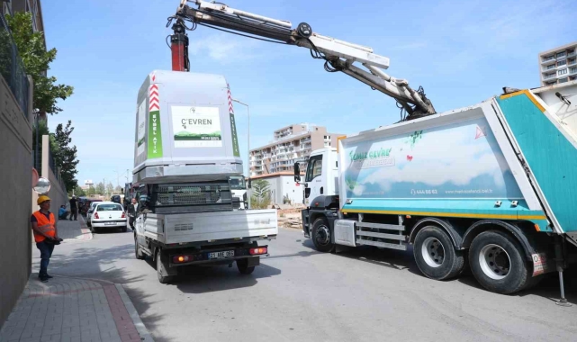 Merkezefendi'de atıklar yer üstü konteynerleriyle toplanacak