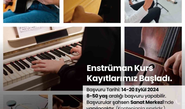 Merkezefendi'de enstrüman kurslarında kayıtlar başladı