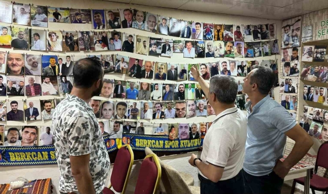 Milletvekili Alkayış, 'Deprem şehitlerinin' fotoğraflarıyla dolu çay ocağını ziyaret etti