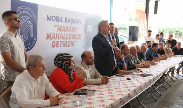 Mobil başkanın yeni durağı Selçuklu mahallesi oldu