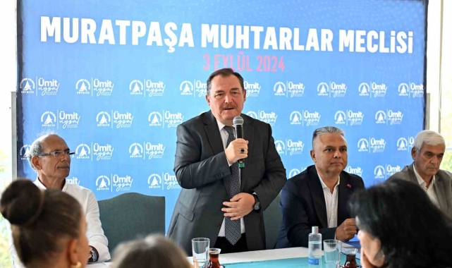 Muratpaşa'da muhtarlar meclisi toplandı