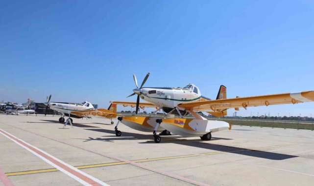 Orman Genel Müdürlüğü'nün hava ve kara araçları İstanbul AirShow'da sergilendi