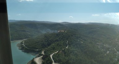 Ormanlık alandaki alevler korkuttu