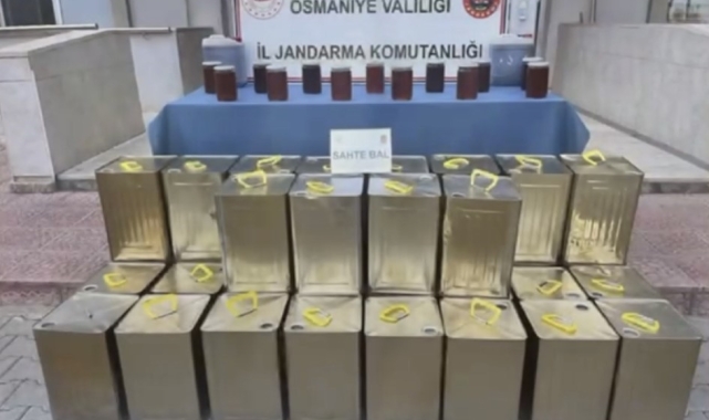 Osmaniye'de jandarma 1 ton sahte bal ele geçirdi