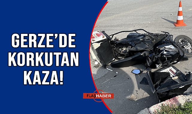 OTOMOBİL MOTOSİKLETLE ÇARPIŞTI!