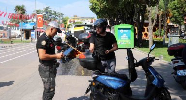 Polisten motosiklet sürücülerine dronlu denetim: 210 bin TL ceza kesildi, 11 motosiklet trafikten men edildi