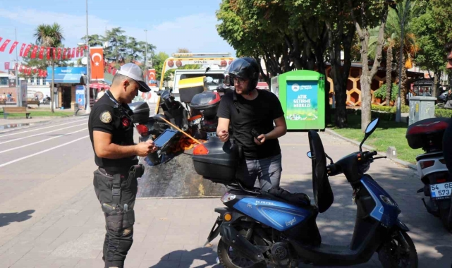 Polisten motosiklet sürücülerine dronlu denetim: 210 bin TL ceza kesildi, 11 motosiklet trafikten men edildi