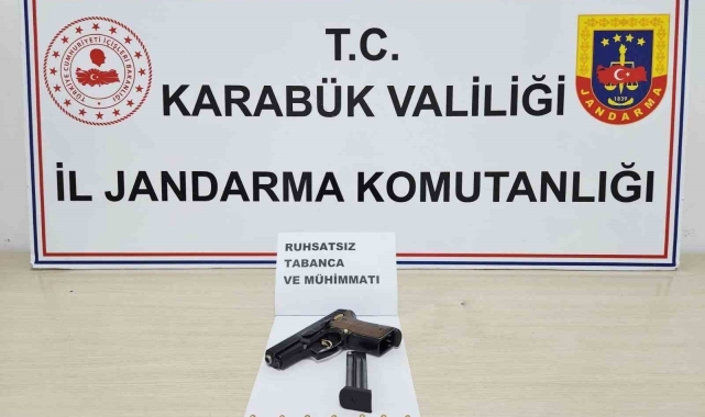 Şahsın üzerinde ruhsatsız silah ele geçirildi