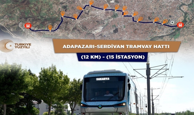 Sakarya'da raylı sistemin ilk etabı için proje başlıyor